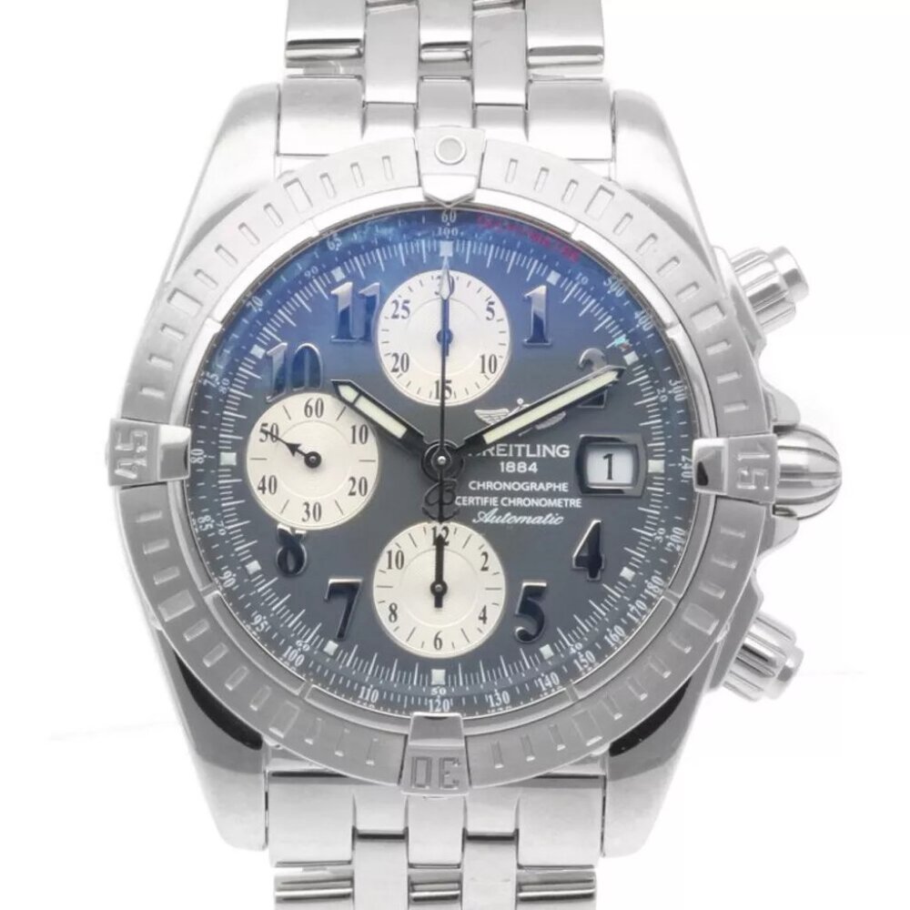 BREITLING Chronomat Watches A13356 Stainless Steel Overhauled chronograph used